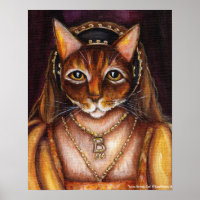 Anne Boleyn Cat Art King Henry VIII Wives Tudors