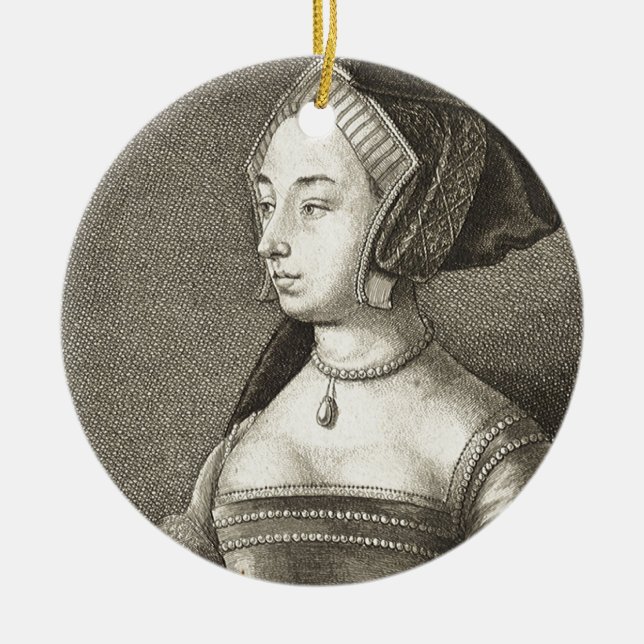 Anne Boleyn Ceramic Ornament (Front)