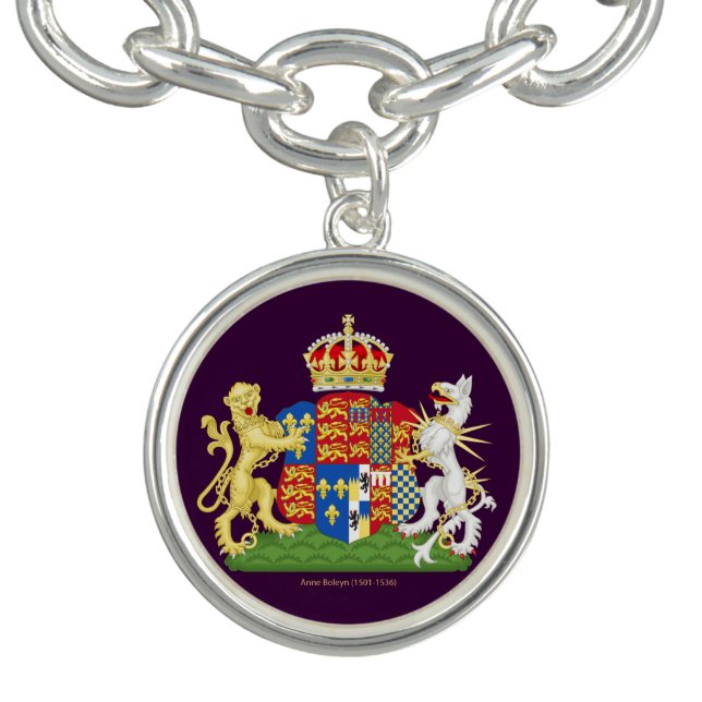 Anne Boleyn Coat of Arms Charm Bracelet (Design)