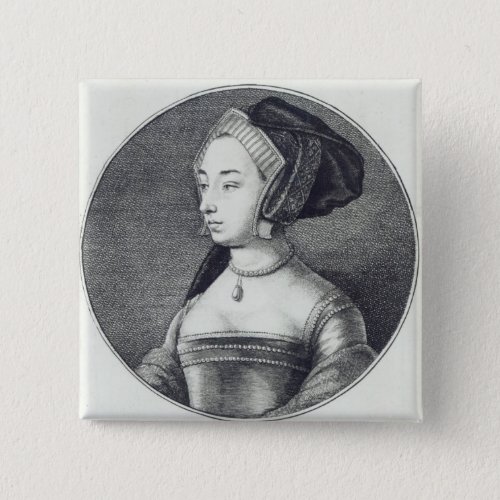 Anne Boleyn etched by Wenceslaus Hollar 1649 Button