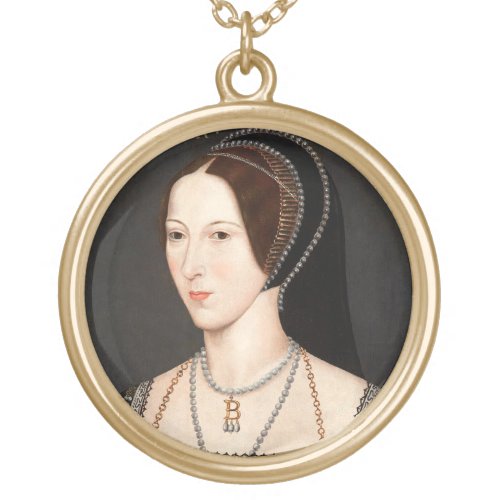 Anne Boleyn Gold Plated Necklace