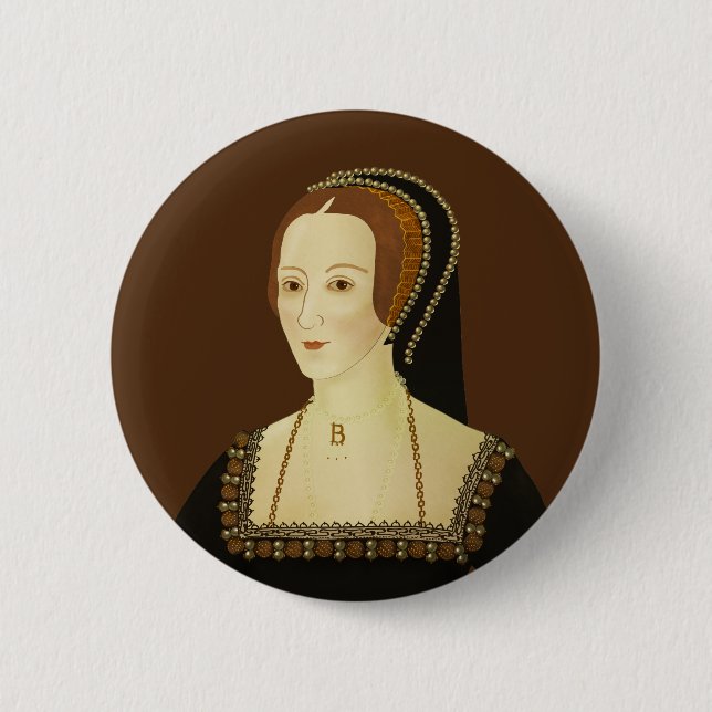 Anne Boleyn - historical illustration Button (Front)
