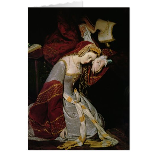Anne Boleyn  in the Tower, detail, 1835 (Front)
