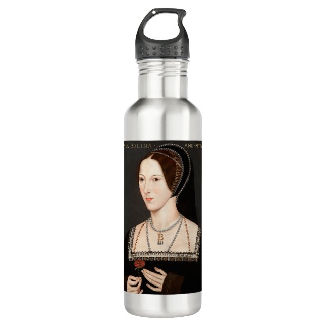 Anne Boleyn Portrait Stainless Steel Water Bottle (Front)