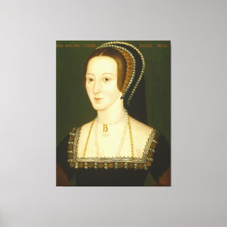 Anne Boleyn Second Wife of Henry VIII Portrait Canvas Print