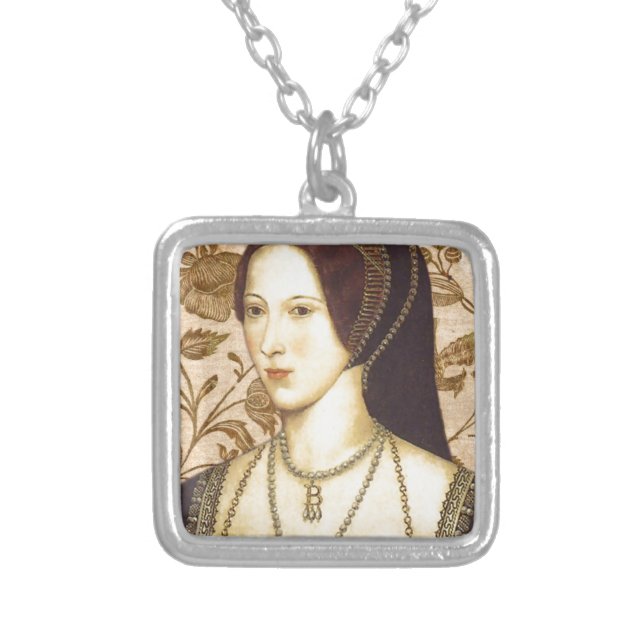 Anne Boleyn Silver Plated Necklace (Front)