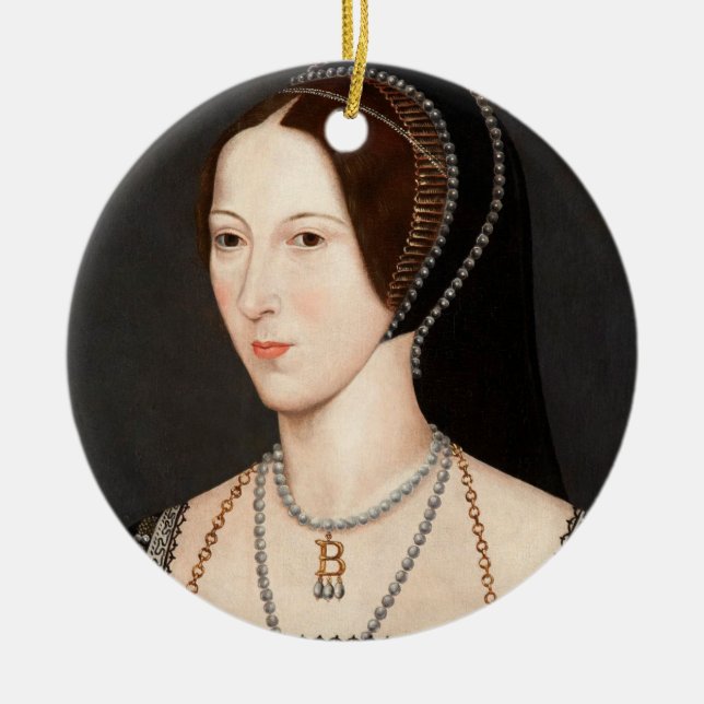 Anne Boleyn Tudor Queen Hever Castle   Ceramic Ornament (Front)