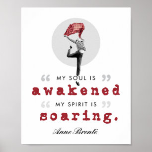 Anne Bronte Poem Quote - My Soul is Awakened Poster