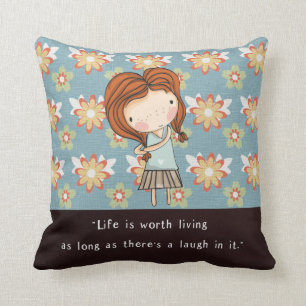 Anne Classic Literature Quote Vintage Nursery Throw Pillow