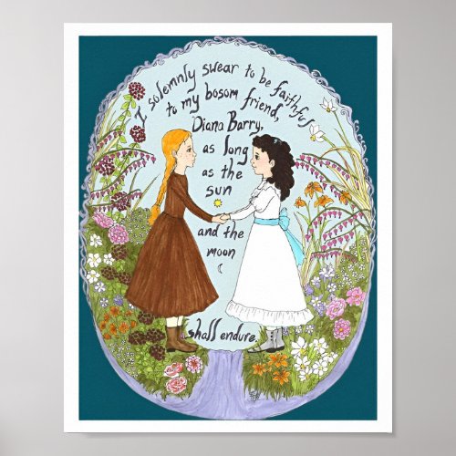 Anne  Diana Anne of Green Gables Poster