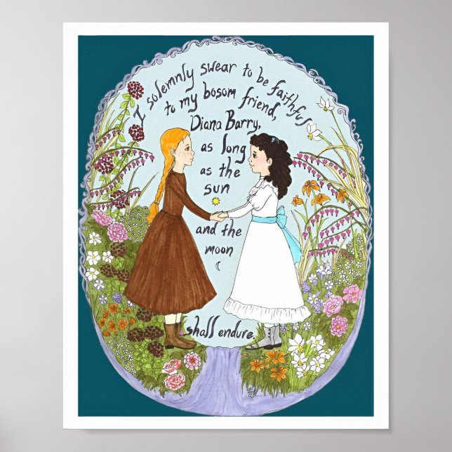 Anne & Diana Anne of Green Gables Poster (Front)