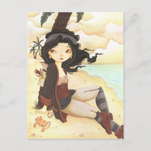 Anne - fairy pirate fantasy post card