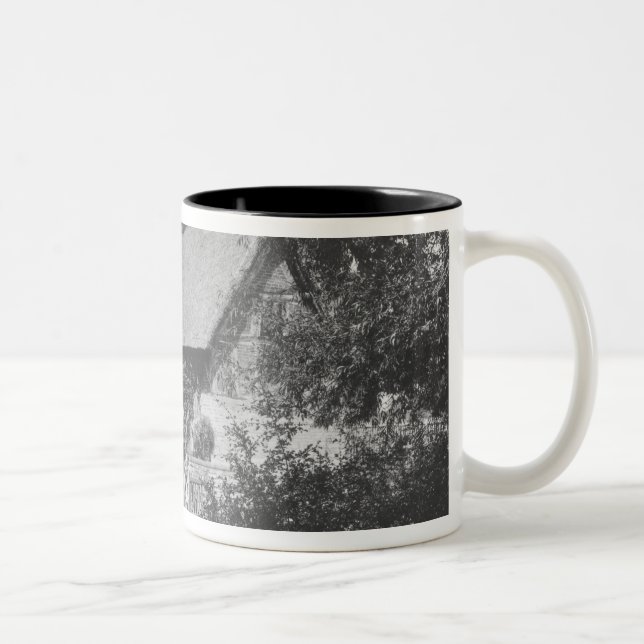 Anne Hathaway's cottage Two-Tone Coffee Mug (Right)