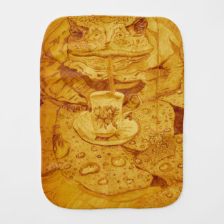 Anne Marie Toad 🐸 Has Tea 🫖 Baby Burp Cloth