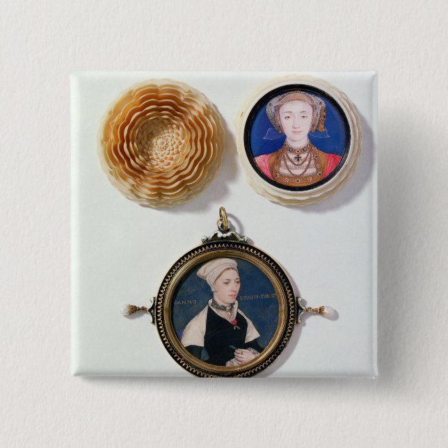 Anne of Cleves , 1539  and Jane Small Pinback Button (Front)