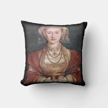 Anne Of Cleves Pillow by BonniePhantasm at Zazzle