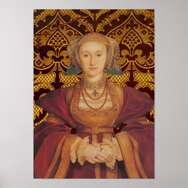 Anne of Cleves, Queen of  England Portrait Poster (Front)