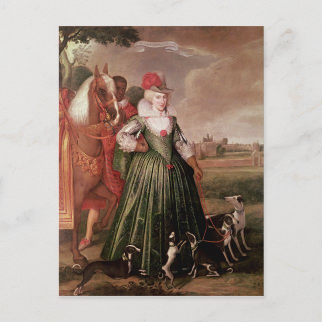 Anne of Denmark, 1617 Postcard (Front)