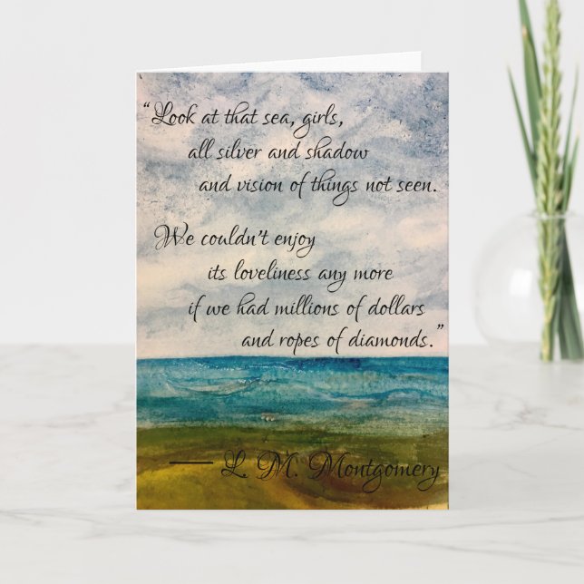 Anne of Green Gable Quote Card (Front)