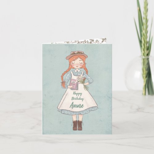 Anne of Green Gables  Birthday Card