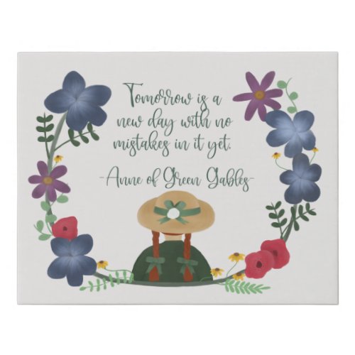 Anne of Green Gables Faux Canvas Print