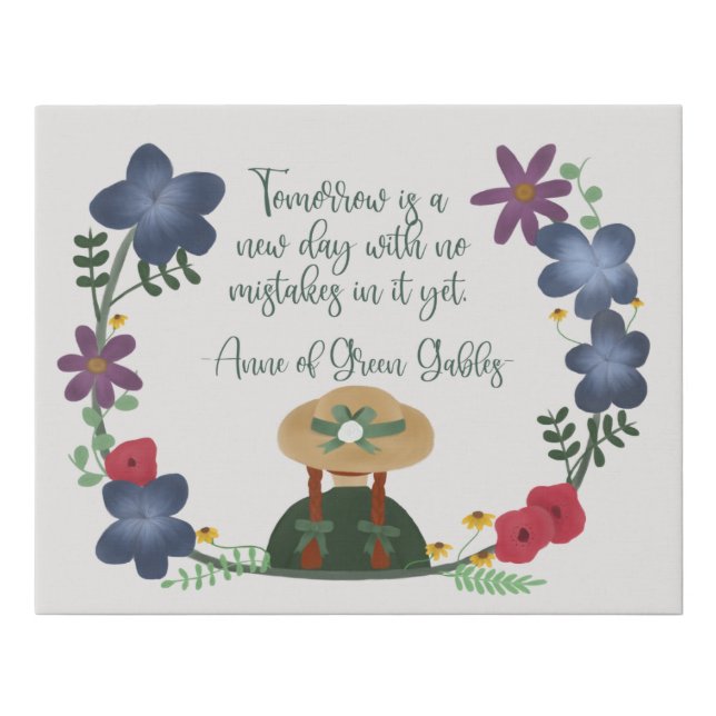 Anne of Green Gables Faux Canvas Print (Front)