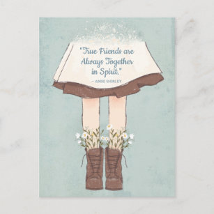 Anne of Green Gables Friendship Quote Postcard