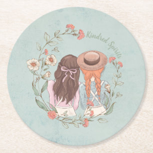 Anne of Green Gables Kindred Spirit Round Paper Coaster