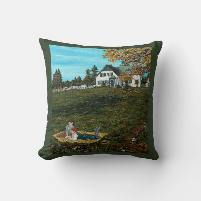 Anne of Green Gables"Kindred Spirits" Throw Pillow (Front)