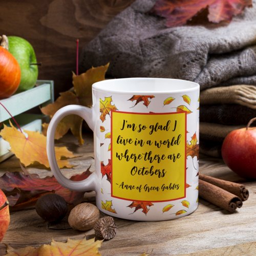 Anne of Green Gables October Personalized Fall Mug