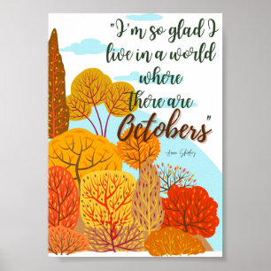 Anne of Green Gables October Poster