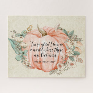 Anne of Green Gables October Quote Jigsaw Puzzle