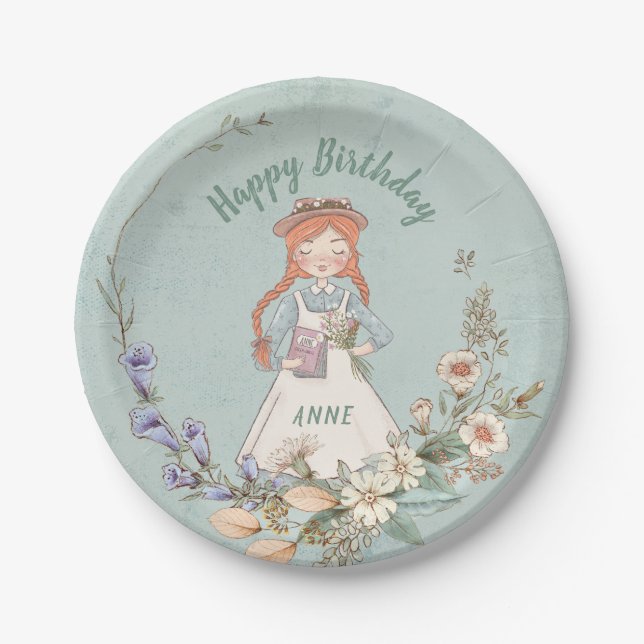 Anne of Green Gables Paper Plates (Front)