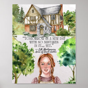 L M Montgomery Book Page Inspirational Wall Art, Anne of Green Gables –  BookQuoteDecor