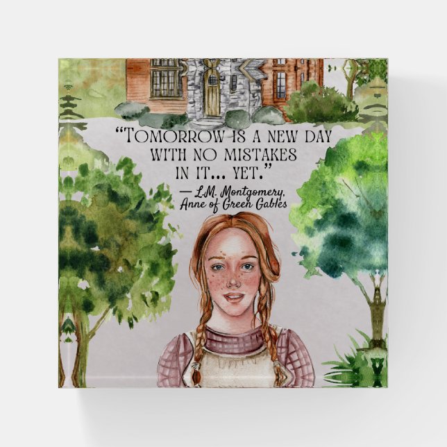 Anne of Green Gables Quote Gift Paperweight (Front)