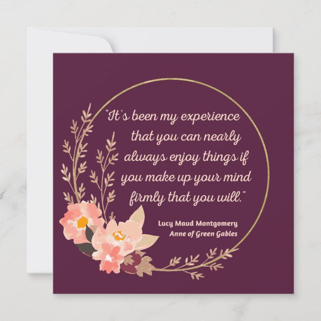 Anne Of Green Gables Quote I - Cute Style (Front)