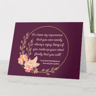 Anne Of Green Gables Quote I - Cute Style Card