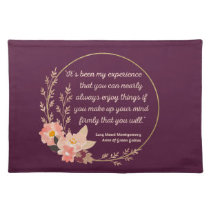 Anne Of Green Gables Quote I - Cute Style Cloth Placemat