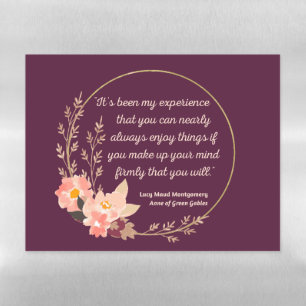 Anne Of Green Gables Quote I - Cute Style Magnetic Dry Erase Sheet