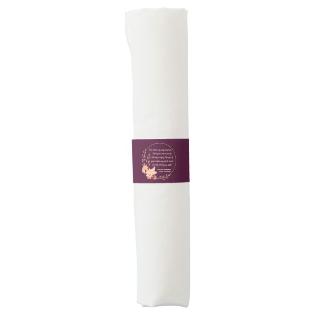 Anne Of Green Gables Quote I - Cute Style Napkin Bands (Front)
