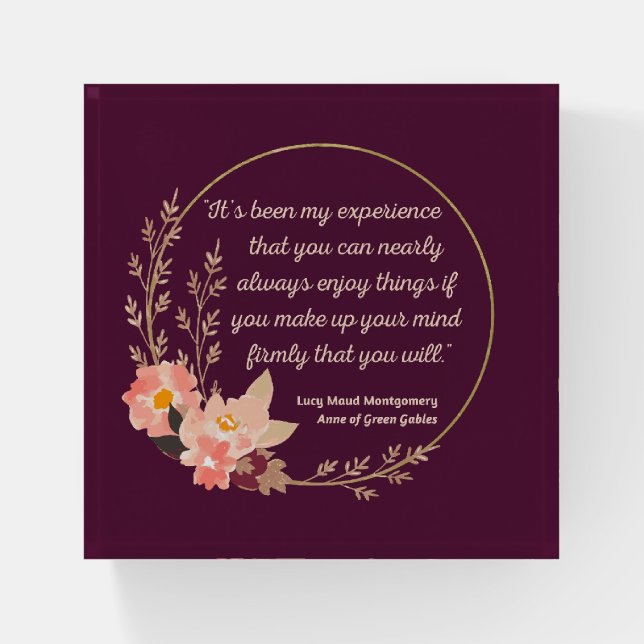 Anne Of Green Gables Quote I - Cute Style Paperweight (Front)