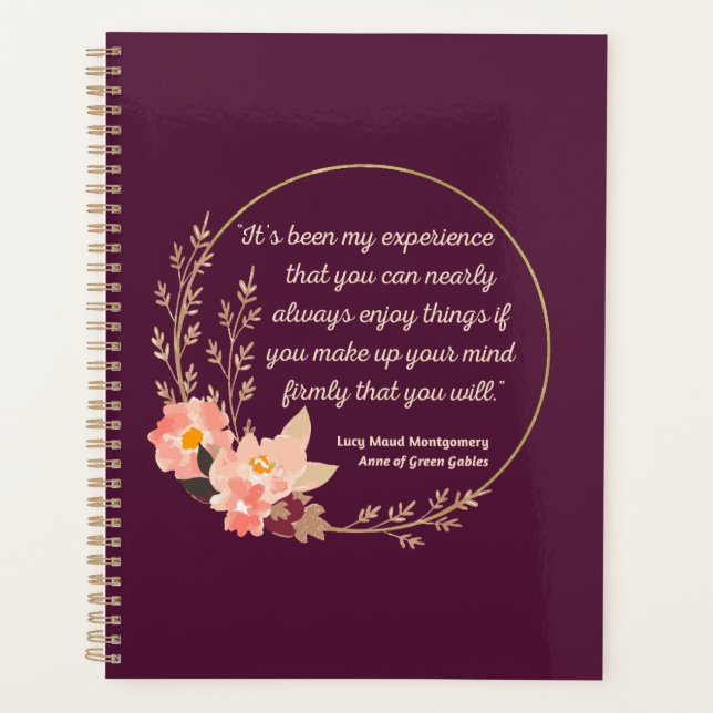 Anne Of Green Gables Quote I - Cute Style Planner (Front)