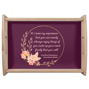 Anne Of Green Gables Quote I - Cute Style Serving Tray
