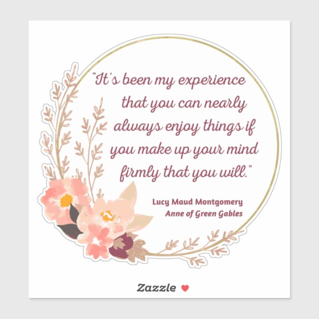 Anne Of Green Gables Quote I - Cute Style Sticker (Sheet)