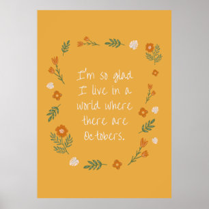 Anne of Green Gables Quote Poster