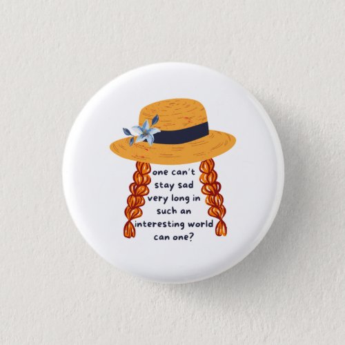 Anne Of Green Gables Shirley Book Quote Button