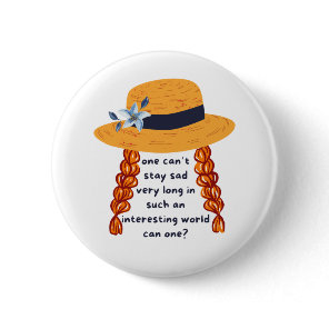 Anne Of Green Gables Shirley Book Quote Button