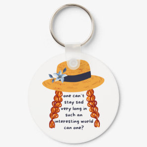 Anne Of Green Gables Shirley Book Quote Keychain