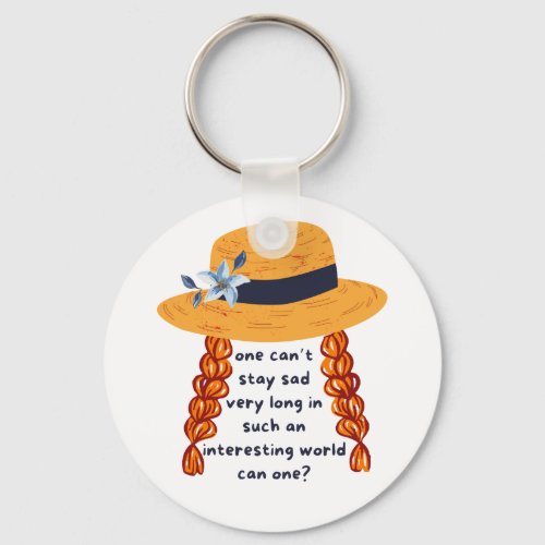 Anne Of Green Gables Shirley Book Quote Keychain