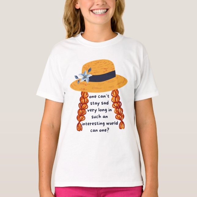 Anne Of Green Gables Shirley Book Quote T-Shirt (Front)